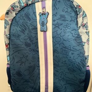 Disney Stitch Blue and Gray Kids Backpack